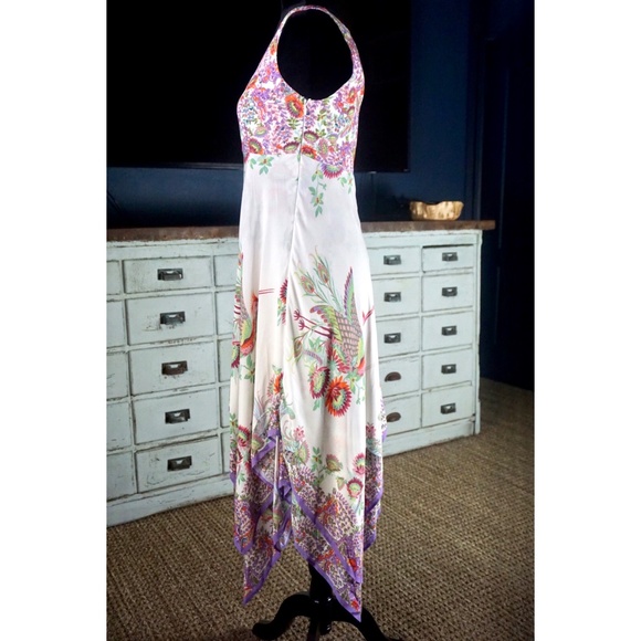 Anthropologie Analise Floral Bird Midi Dress New - Picture 2 of 9